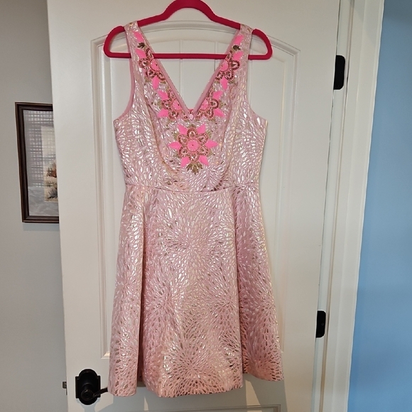 Lilly Pulitzer Dresses & Skirts - NWT Lilly Pulitzer Lagoon Jacquard Elaine Dress